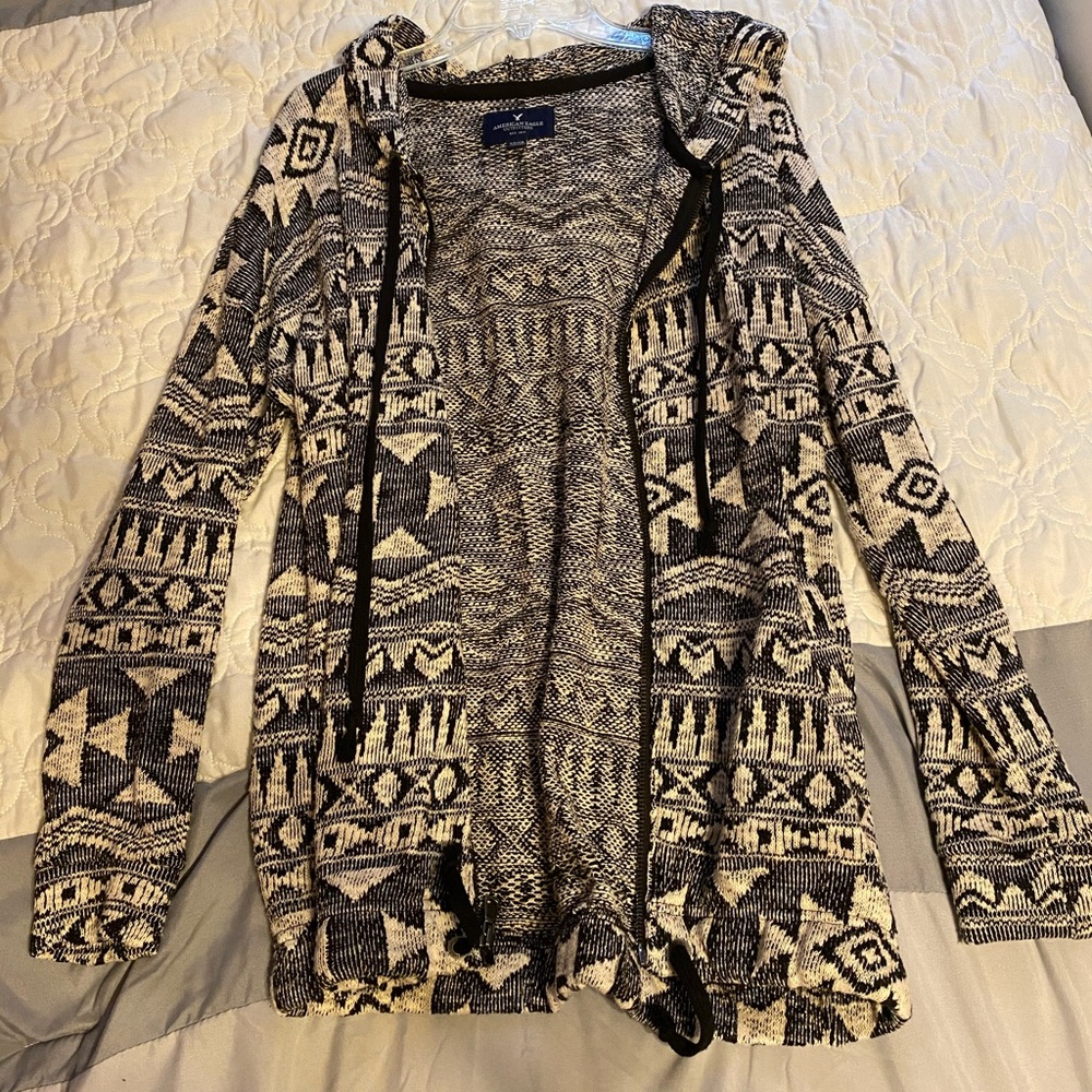AE Patterned Zipper Jacket